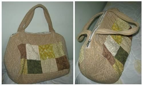 Bolsa Quadrados Pregueados